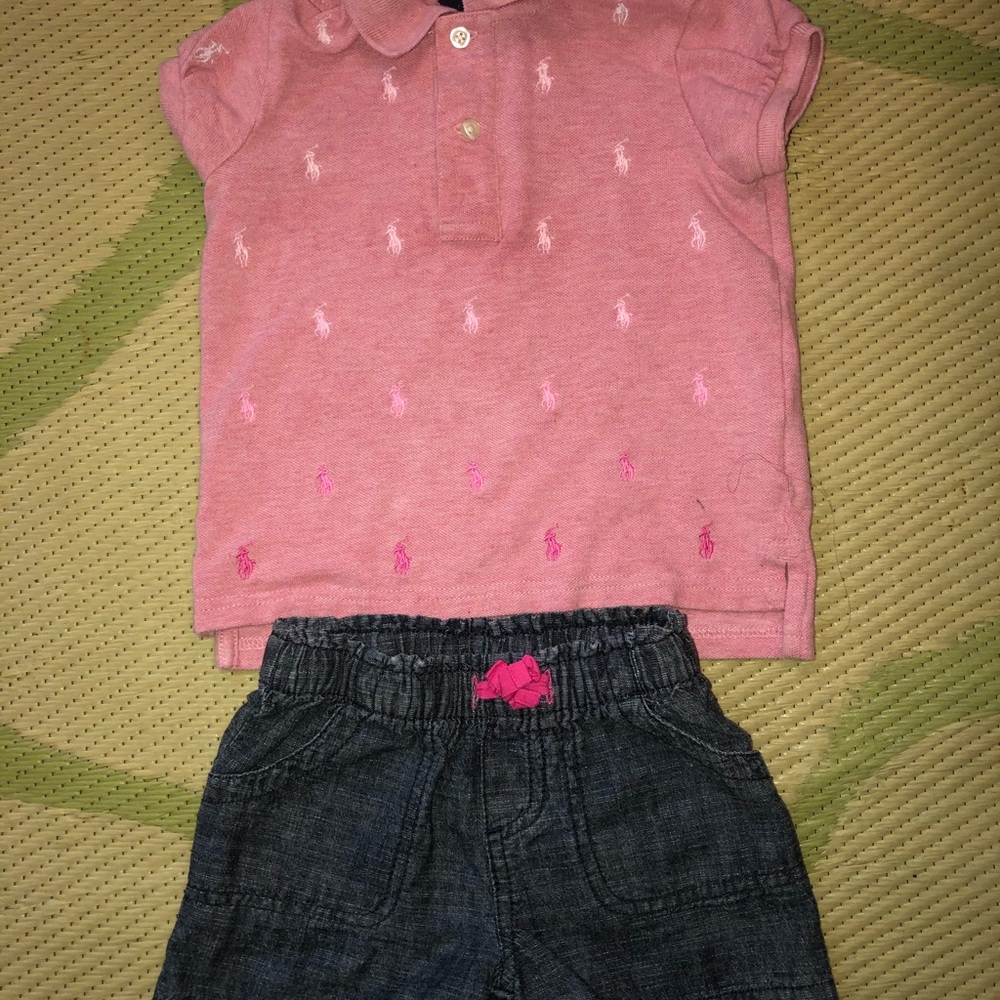Polo shirt and shorts